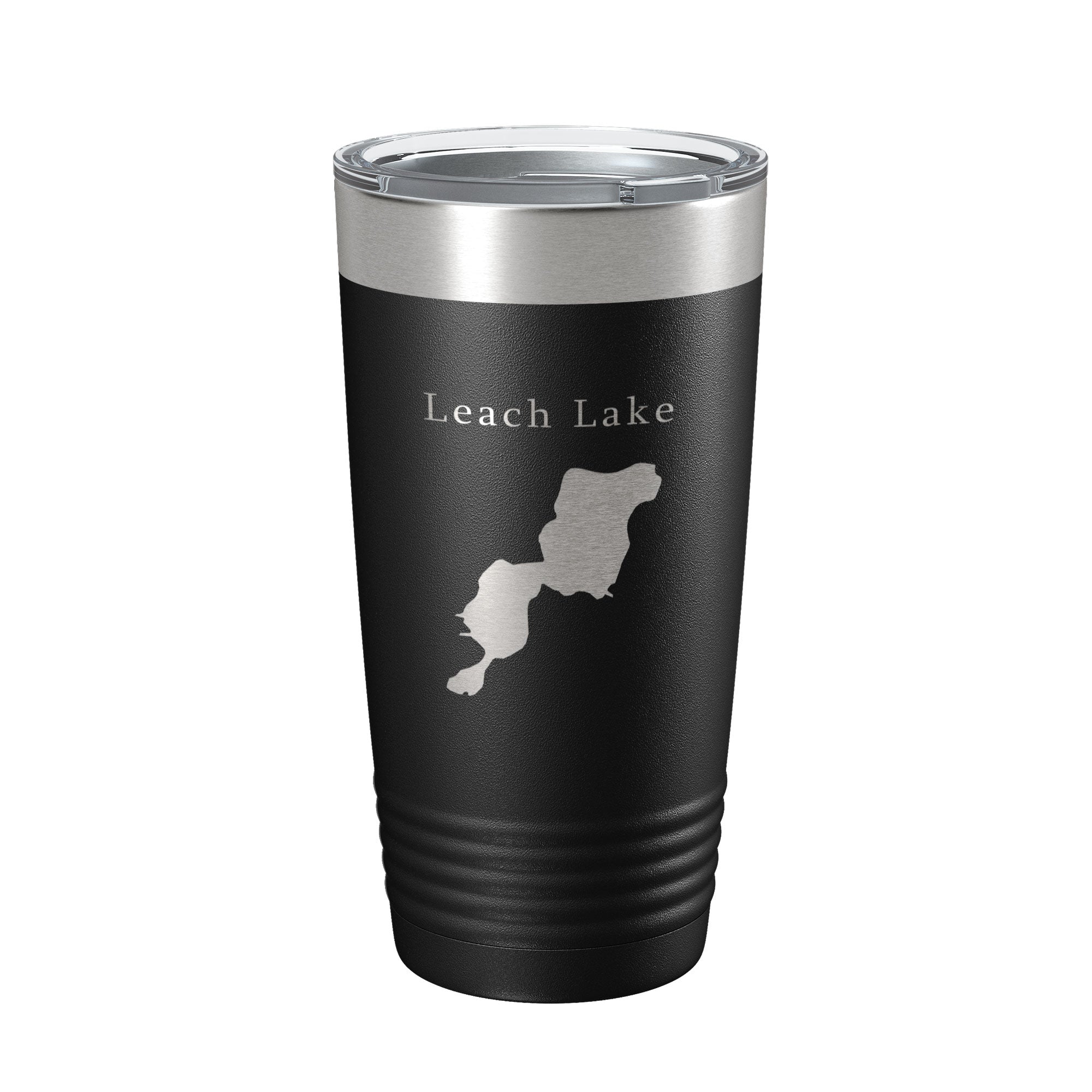 Leach Lake Map Tumbler Travel Mug Insulated Laser Engraved Coffee Cup Michigan 20 oz-0