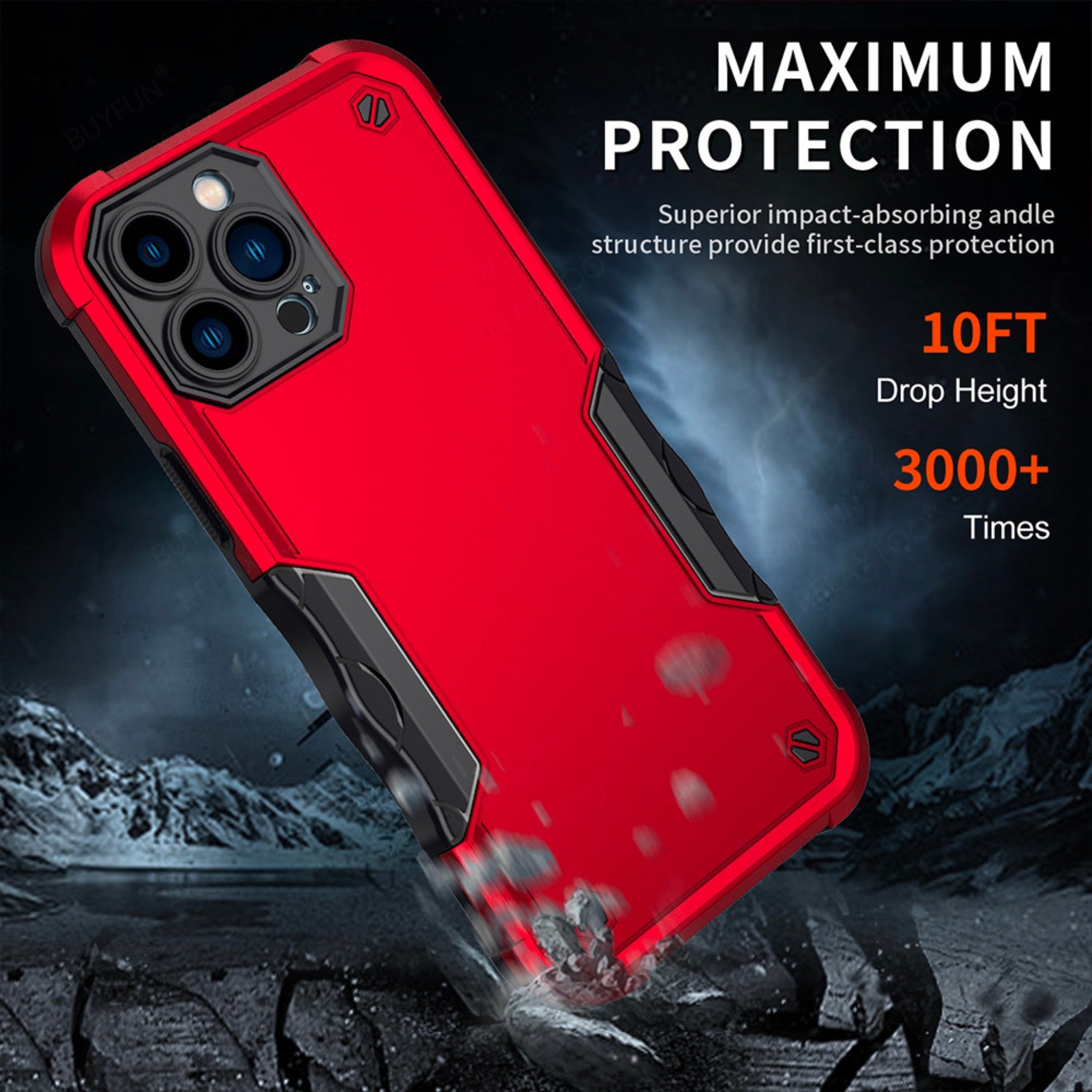 iPhone 14  Anacotte Camera Protection Hard PC Armor Silicone Shockproof Coque iPhone case-1